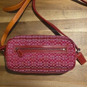 Vintage Coach Mini Signature Jaquard Crossbody/Shoulder Bag